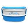Marmita Marmitex com 2 Compartimentos com Alça Azul para Micro-ondas e Freezer (Ca09112 Azul) - 1