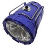 Lampiao Solar de LED Luminaria Lanterna com Usb Bateria Recarregavel Portátil Azul ( Bsl-2030-7 ) - 2