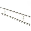 Ver imagem 4 de Puxador Para Porta Aco Inox 1 Metro e 20 cm Duplo H Casa Porta Pivotante (BSL-PXD-4)