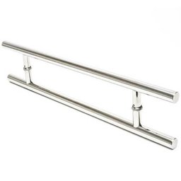 Puxador Para Porta Aco Inox 1 Metro e 20 cm Duplo H Casa Porta Pivotante (BSL-PXD-4) - 4