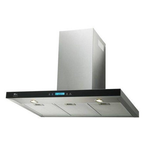 Coifa de Parede 90cm Infinity Digital Touch Vidro Preto - Fischer