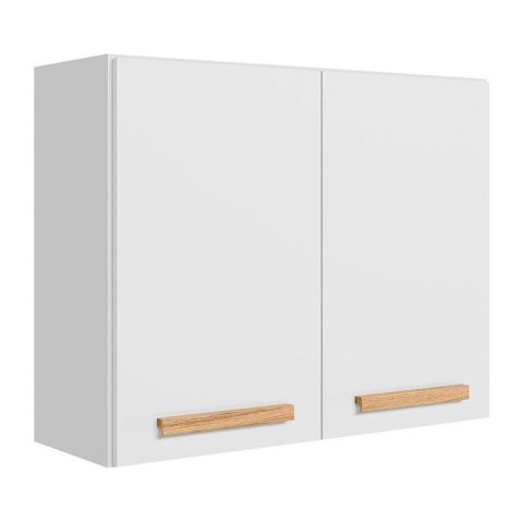 Armario Aereo de Cozinha Intenza 80 Cm com 2 Portas Branco