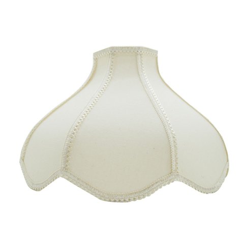 Cúpula Clássica de Abajur 22x10x30cm Estilo Imperial de Tecido Algodão Soquete Nacional