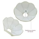 Ver imagem 3 de Cúpula de Abajur 22x10x30cm Estilo Imperial Tecido Algodão Soquete Nacional