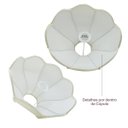 Ver imagem 3 de Cúpula de Abajur 22x10x30cm Estilo Imperial Tamanho Media Tecido Algodão Cor Bege