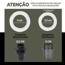 Cupula de Abajur Bege Luminaria Trabalhada 22 Cm X 10 Cm X 30 Cm Estilo Imperial M Tecido Algodão - 4