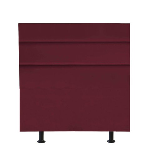 Cabeceira Estofada Argentina 90cm Solteiro para Cama Box Quarto Suede Bordô - Gat Magazine