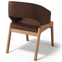 Ver imagem 6 de Kit 06 Cadeiras de Jantar e Estar Living Estofada Lince L02 Couríssimo Marrom - Lyam Decor