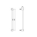Ver imagem 2 de Porta Toalha Linear Médio 46,5cm Block Preto Matte Meber