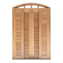 Ver imagem 6 de Porta Balcão de Correr de Madeira Cedro Arana Veneziana em Arco Bat.14 Cm- 2.35 (a) X 1.20 (l)