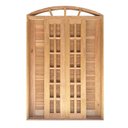 Ver imagem 4 de Porta Balcão de Correr de Madeira Cedro Arana Veneziana em Arco Bat.14 Cm- 2.35 (a) X 1.20 (l)