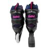 Patins In Line Infanto Juvenil Laser Preto/rosa Nº 38 Ao 41 - 7