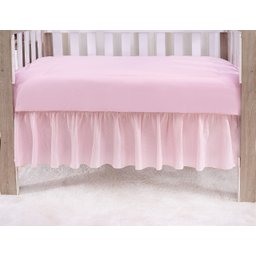 Saia para Mini Berço 0,93x1,00 -3 Cores:rosa - 2