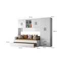 Ver imagem 4 de Jogo de Quarto Infantil Modulado Ônix com Bicama Flex - Peternella