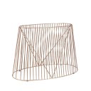 Ver imagem 1 de Base de Mesa Pisa Oval Raiada 110 X 55 Cm Metal Cobre
