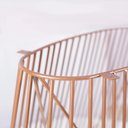 Ver imagem 2 de Base de Mesa Pisa Oval Raiada 110 X 55 Cm Metal Cobre
