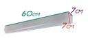 Ver imagem 2 de Arandela Camarim Oval Acrílico 60cm para LED E27 ST463