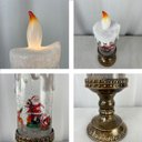 Ver imagem 3 de Vela Natal Castical Luminaria Natalina Enfeite Decoracao Shopping Loja Vitrine Balcao Recepcao Entra