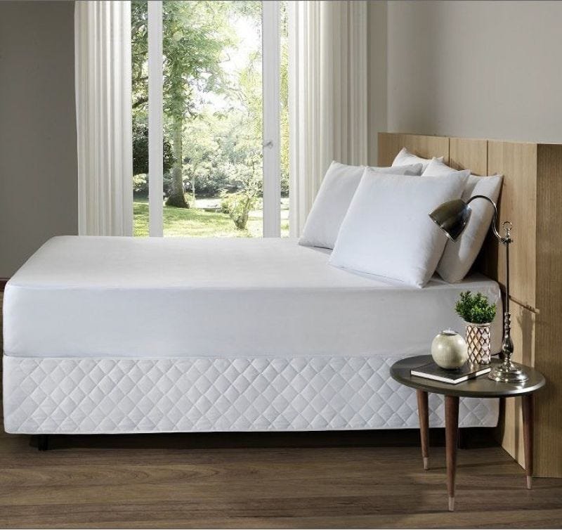 Saia para Cama Box Simples - Matelada - Queen Size - Santista - 1