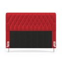 Ver imagem 3 de Cabeceira Bellatrix 160 para Cama Box Queen N-033 Veludo Vermelho Aradecor