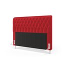 Ver imagem 2 de Cabeceira Bellatrix 160 para Cama Box Queen N-033 Veludo Vermelho Aradecor