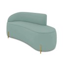 Ver imagem 2 de Sofá 3 Lugares Orgânico 180cm Pé Dourado Morgan Veludo/cotelê D03 - D’Rossi