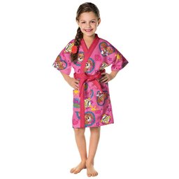 Roupão Infantil M Aveludado Quimono Patrulha Canina Menina Lepper - 1