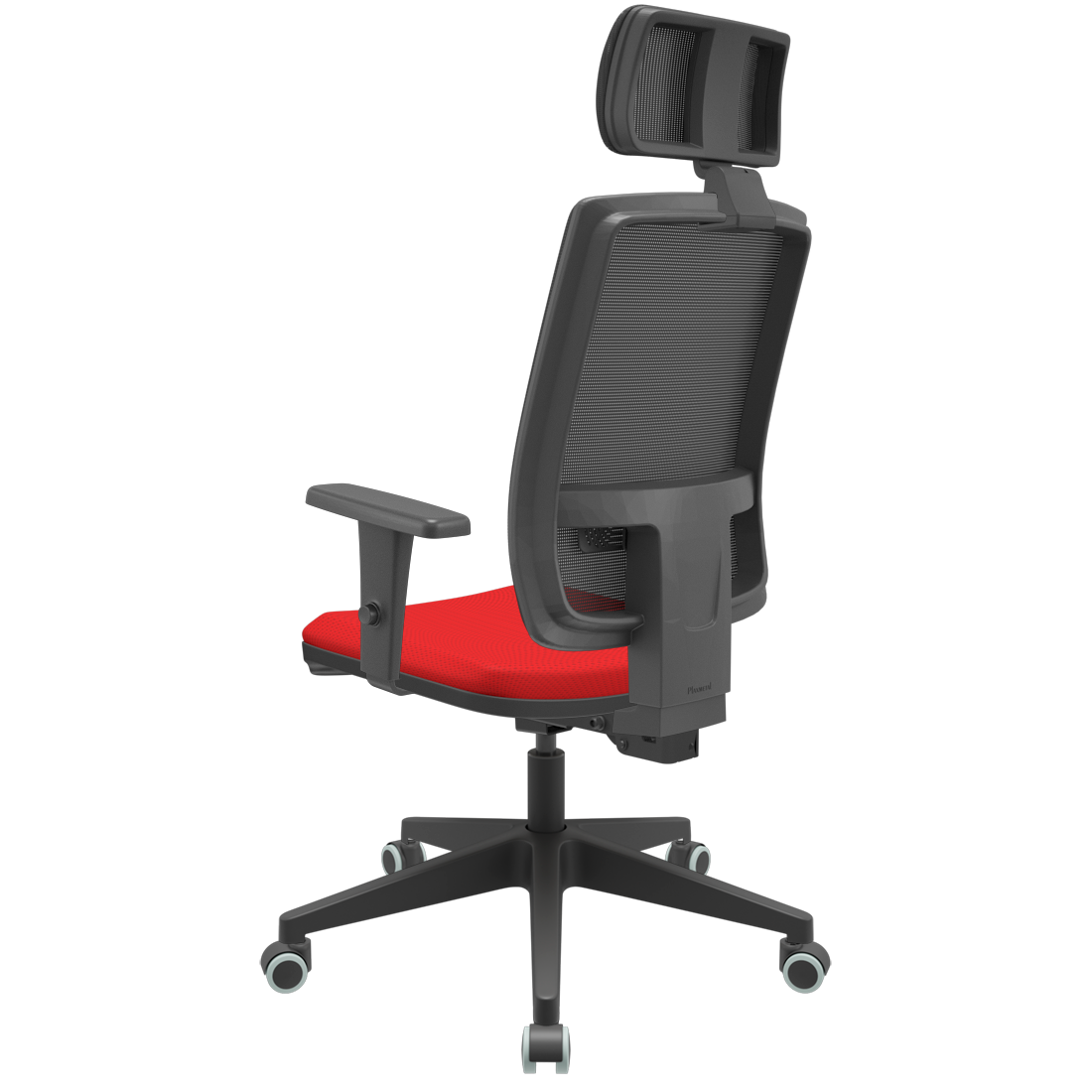 Cadeira Brizza Presidente Back System c/ Apoio Gupe Decor Cadeira Presidente telada c/ apoio Preto - 6