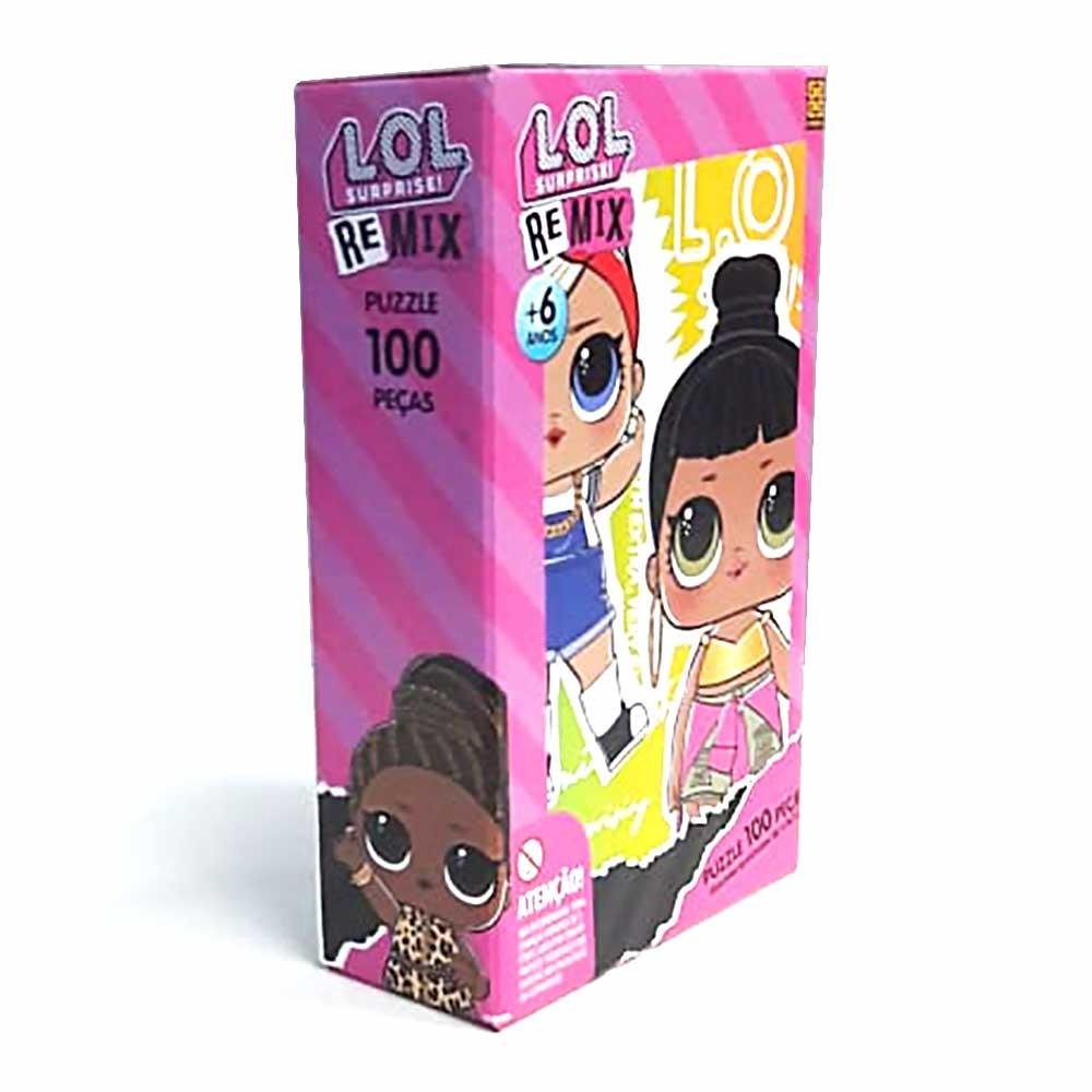 Quebra-Cabeça Infantil - 100 Peças - LOL Surprise Remix - Grow - 1