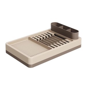 Escorredor Louças Flat Warm Gray Coza e Light Gray Coza