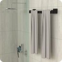 Ver imagem 2 de Porta Toalha de Banho Toalheiro com Ventosa Preto Elg