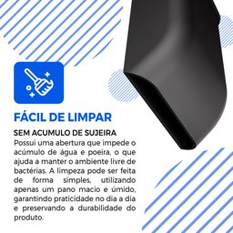 Porta Controle Universal: Suporte de Parede Multiuso para Tv e Ar Condicionado - Preto - 8