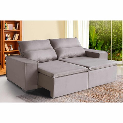 Sofá Paris 3 Lugares 1,80cm Retrátil e Reclinável- de Casa Décor e Estofados.