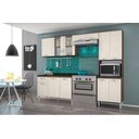 Ver imagem 2 de Cozinha Fit 4 Peças com Balcão 120cm Amendoa / Arezzo - Nicioli