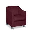 Ver imagem 4 de Mini Poltrona Cadeira Infantil Tilla de Criança Suede Bordô