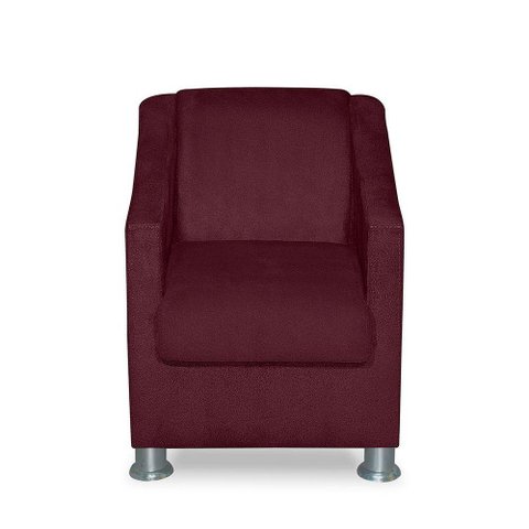 Mini Poltrona Cadeira Infantil Tilla de Criança Suede Bordô