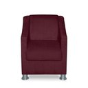 Ver imagem 1 de Mini Poltrona Cadeira Infantil Tilla de Criança Suede Bordô
