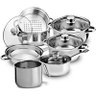Conjunto de Panelas Aço Inox com Tampa de Vidro 7 Peças - Richwell - 5