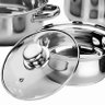 Conjunto de Panelas Aço Inox com Tampa de Vidro 7 Peças - Richwell - 4