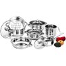 Conjunto de Panelas Aço Inox com Tampa de Vidro 7 Peças - Richwell - 7