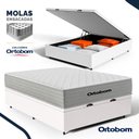 Ver imagem 3 de Cama Box Baú com Colchão de Molas Ensacadas Ortobom One Face Plenno Superpocket Casal 138cm