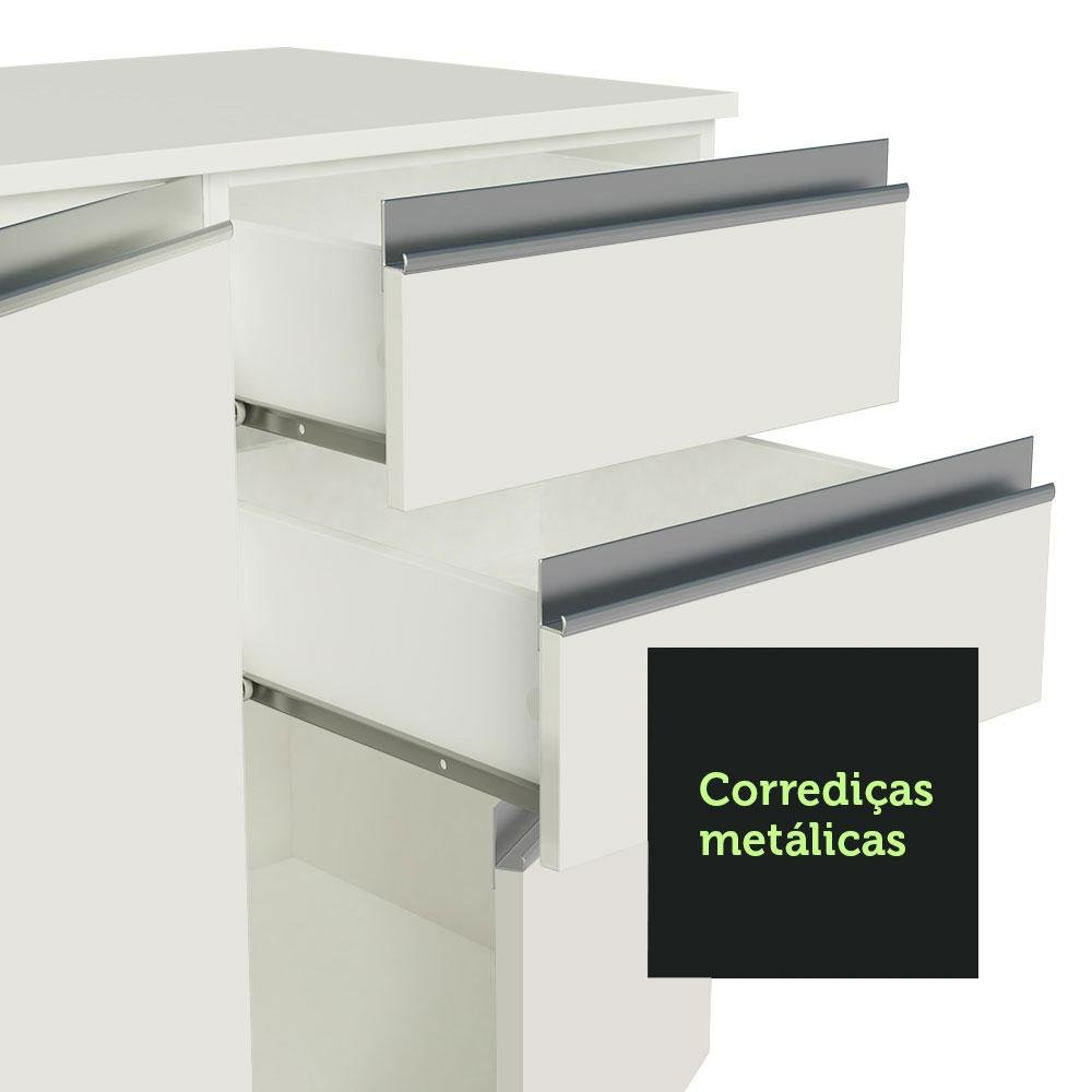 Armário de Cozinha Compacta 100% MDF 180cm Branco Smart Madesa 03 - 8