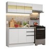 Armário de Cozinha Compacta 100% MDF 180cm Branco Smart Madesa 03 - 3