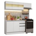 Ver imagem 3 de Armário de Cozinha Compacta 100% MDF 180cm Branco Smart Madesa 03