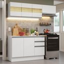 Ver imagem 1 de Armário de Cozinha Compacta 100% MDF 180cm Branco Smart Madesa 03