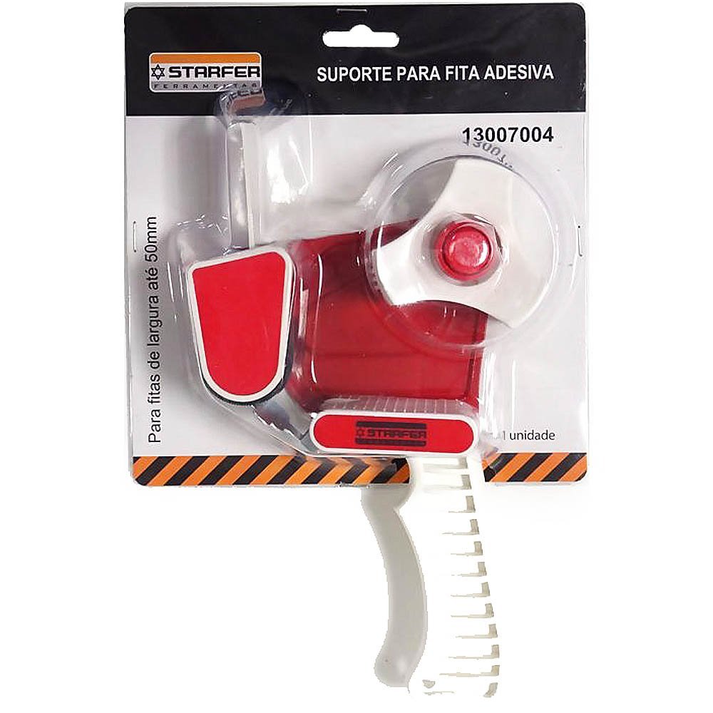 Kit Suporte Fita de Embalagem + 5 Fita de embalagem marrom Adelbras 48mmx50m - 5