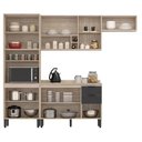 Ver imagem 3 de Cozinha Modulada Firenze FI0006 Avena Grafito - Demóbile