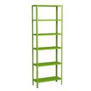 Ver imagem 1 de Estante Aço 6 Prateleiras Livros Cozinha Quarto Eaf013 Verde