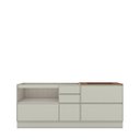 Ver imagem 3 de Balcão de Cozinha Fineze 1 Porta 6 Gavetas 100% MDF Areia Hp/Cinamomo - Henn