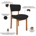 Ver imagem 6 de Kit 04 Cadeiras para Sala de Jantar Cozinha Living Estofada Dara L02 Suede Preto - Lyam Decor